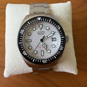Duxot Atlantica Automatic 200m Dive Watch - Silver Textured Dial - 42mm